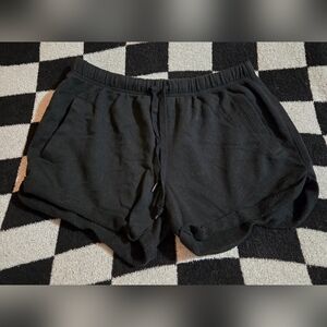 Victoria's Secret Pink Boyfriend Shorts black Logo Shorts size large